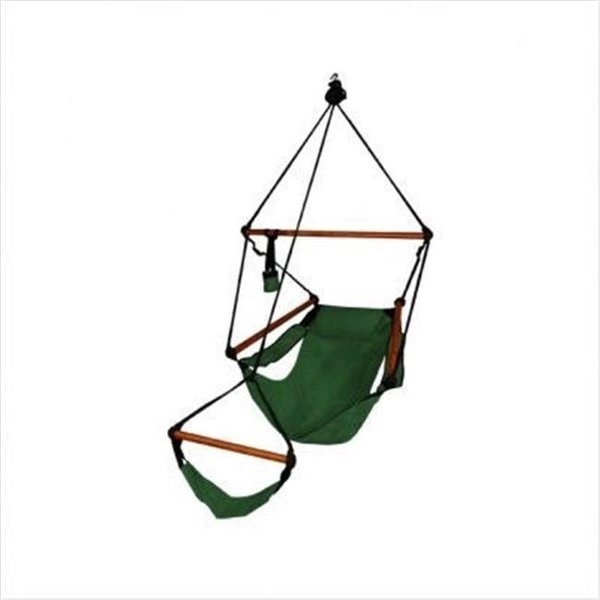 Kings Pond KingsPond  10002-KP Hammaka Hammocks Original Hanging Air Chair In Hunter Green 10002-KP